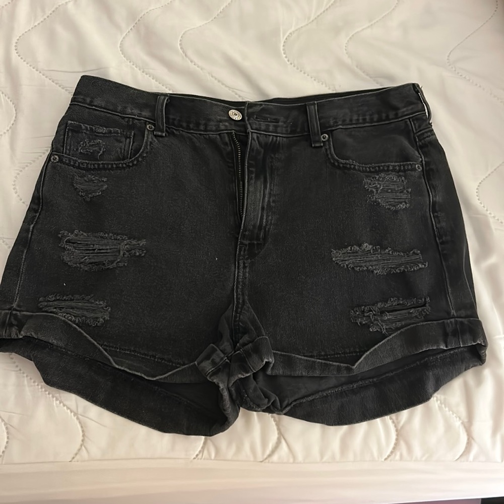 Black Denim American Eagle Shorts